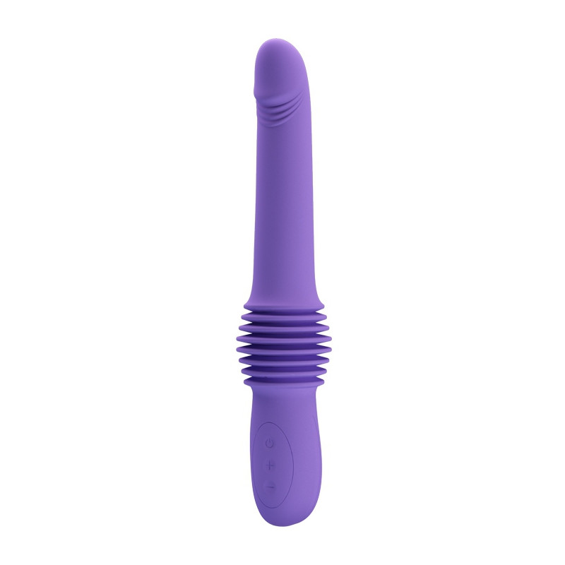 Pretty Love Gode avec poussée Pazuzu 15 x 3.5 cm Violet